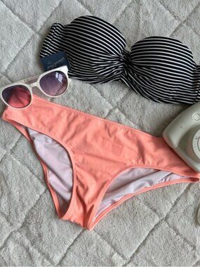 Victoria’s Secret PINK | Coral Full Coverage Bikini Bottoms | Size Large